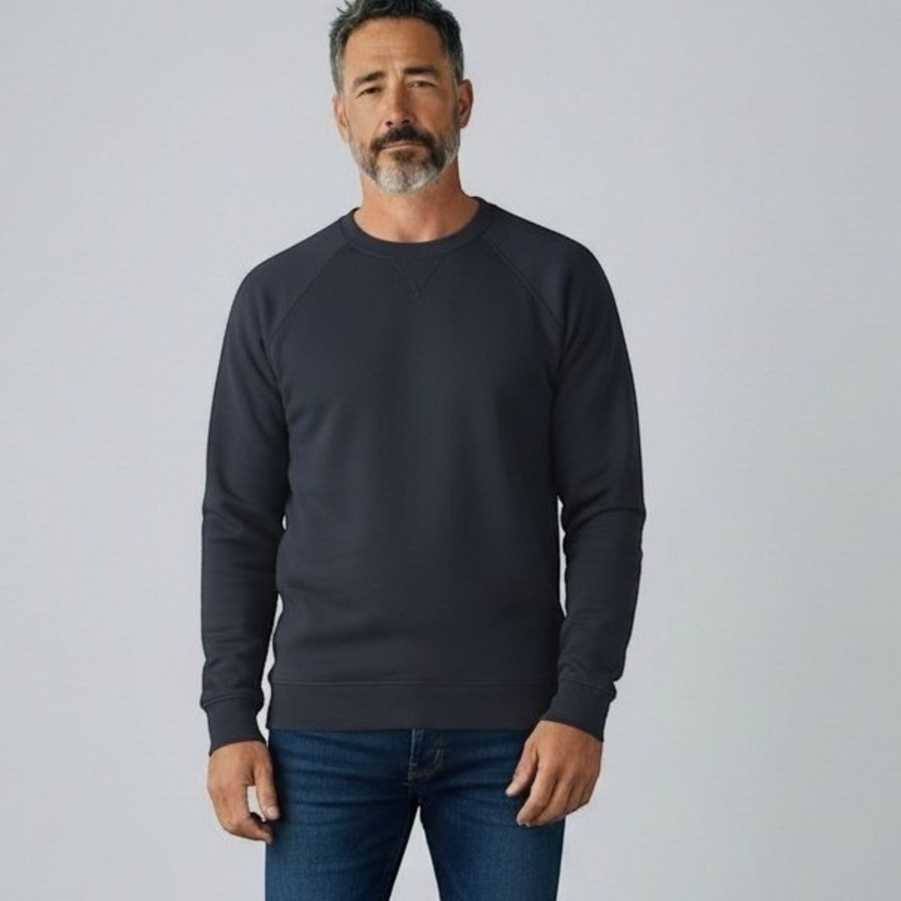 Dip Men's Navy Blue Fleece Sweatshirt Crew Neck Plus Size 3X New With Tags